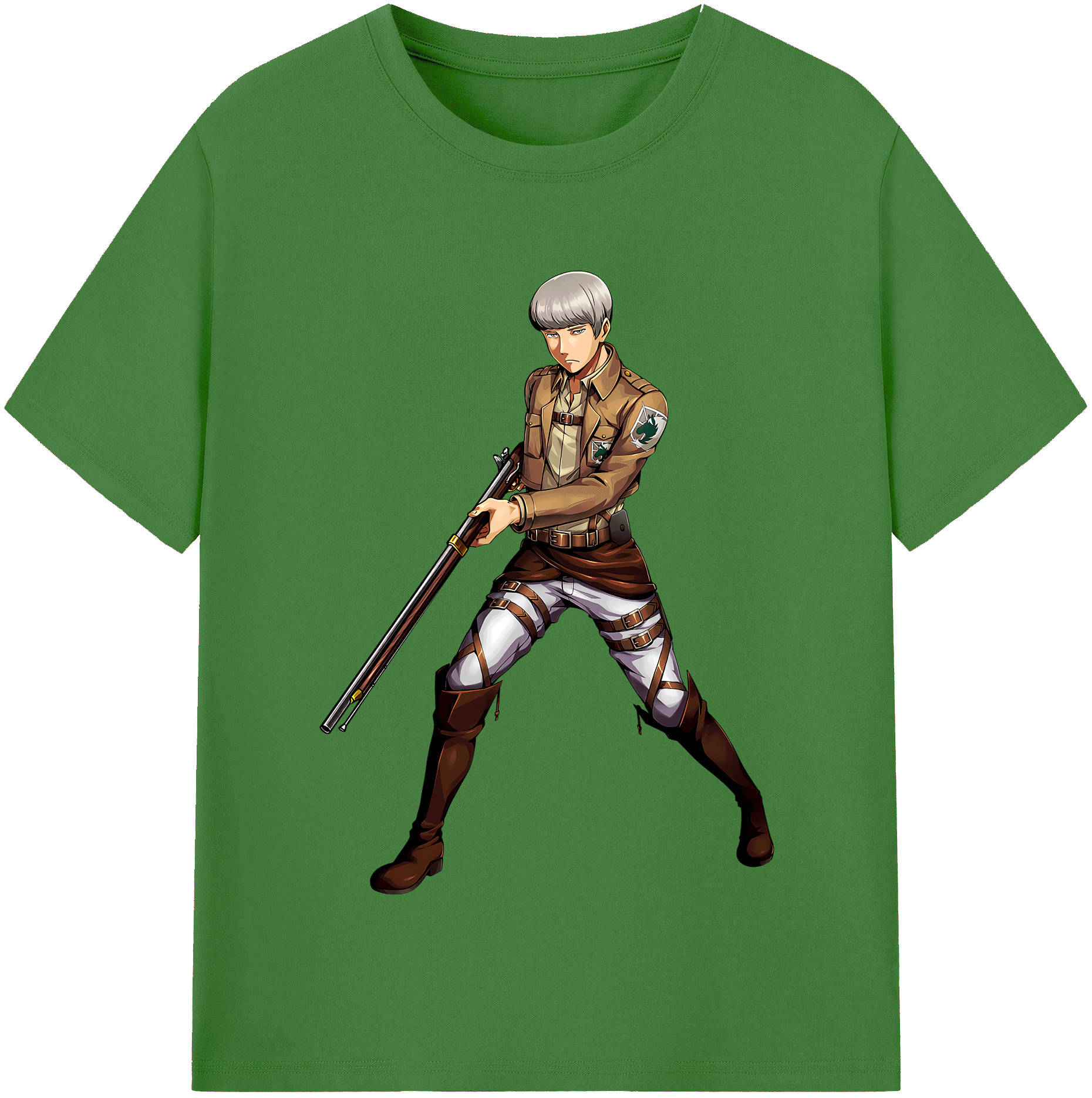 （画像用） 進撃の巨人 Attack on Titan レディースカジュアルプリントTシャツ（綿100％）